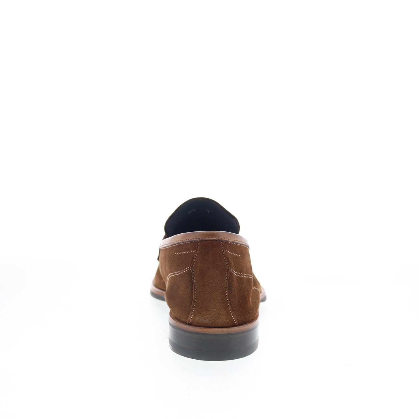 Di Bianco Brera Mens Brown Suede Slip On Loafers & Slip Ons Penny Shoes