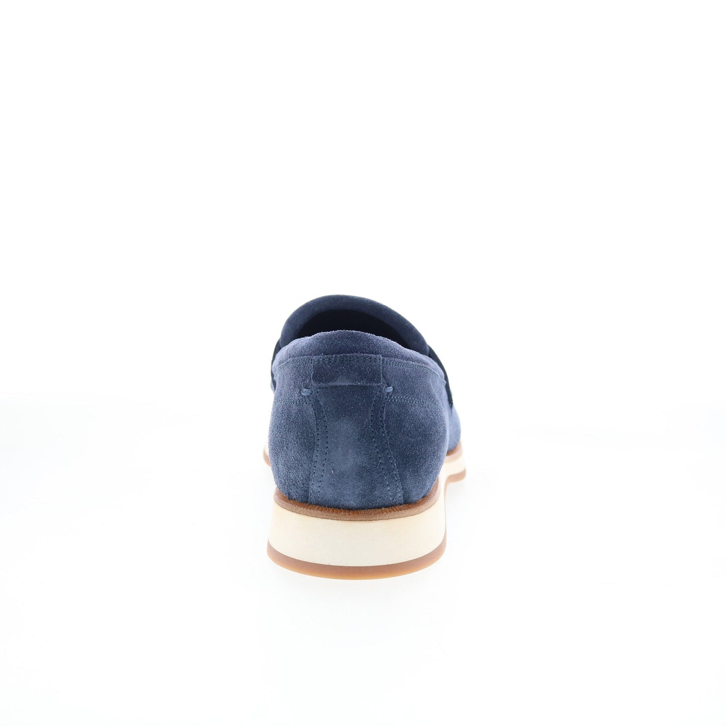 Di Bianco Brera Mens Blue Leather Slip On Loafers & Slip Ons Penny Shoes