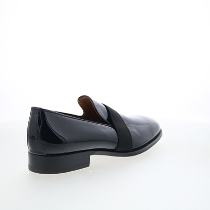Di Bianco Catania Mens Black Leather Slip On Loafers & Slip Ons Casual Shoes