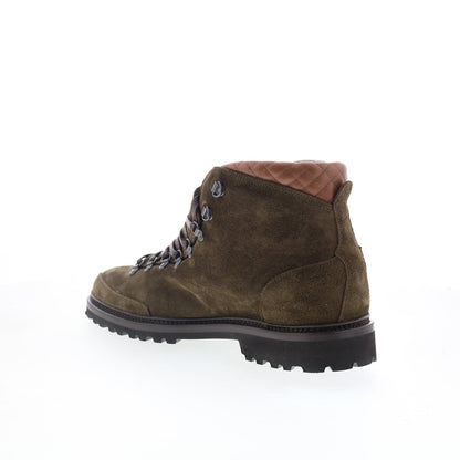 Di Bianco Cortina Mens Brown Suede Lace Up Casual Dress Boots