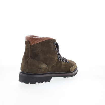 Di Bianco Cortina Mens Brown Suede Lace Up Casual Dress Boots