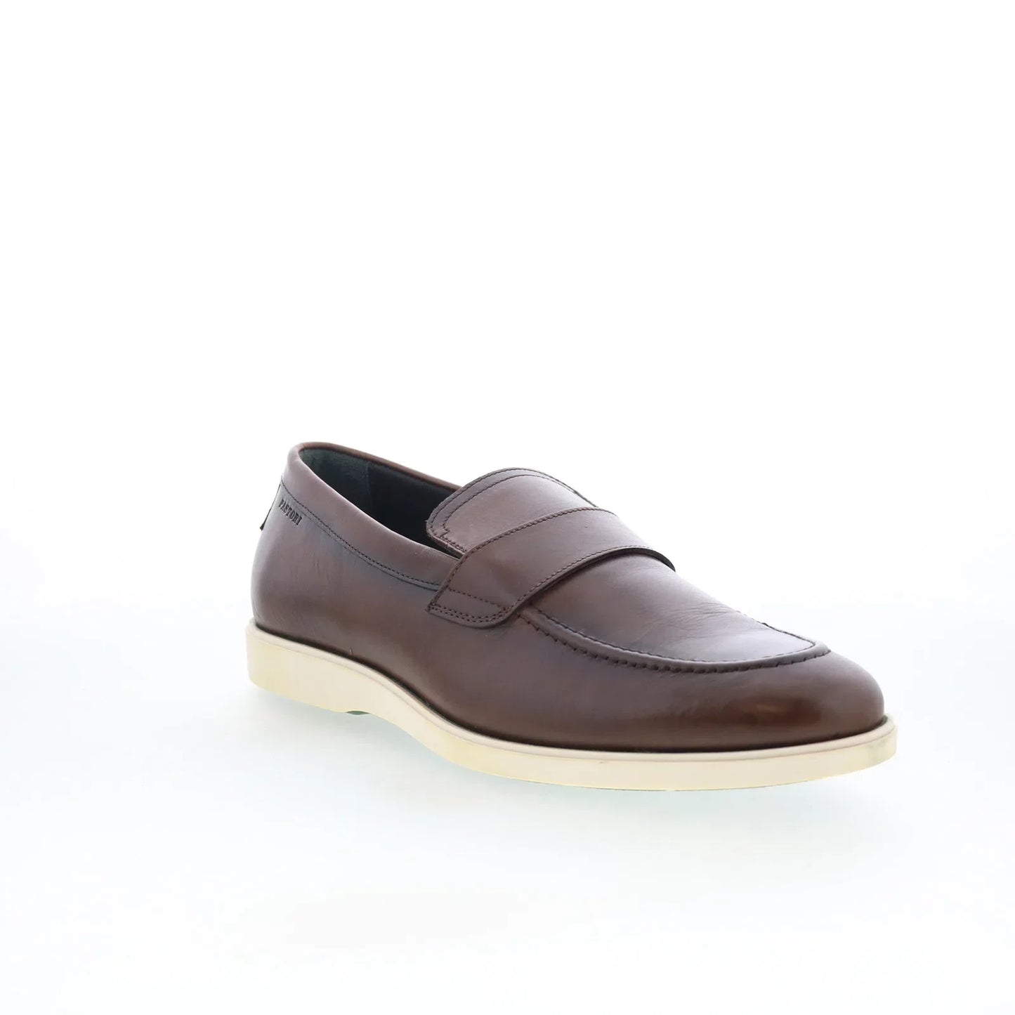 Pastori by Di Bianco Decius Mens Brown Leather Loafers & Slip Ons Penny Shoes