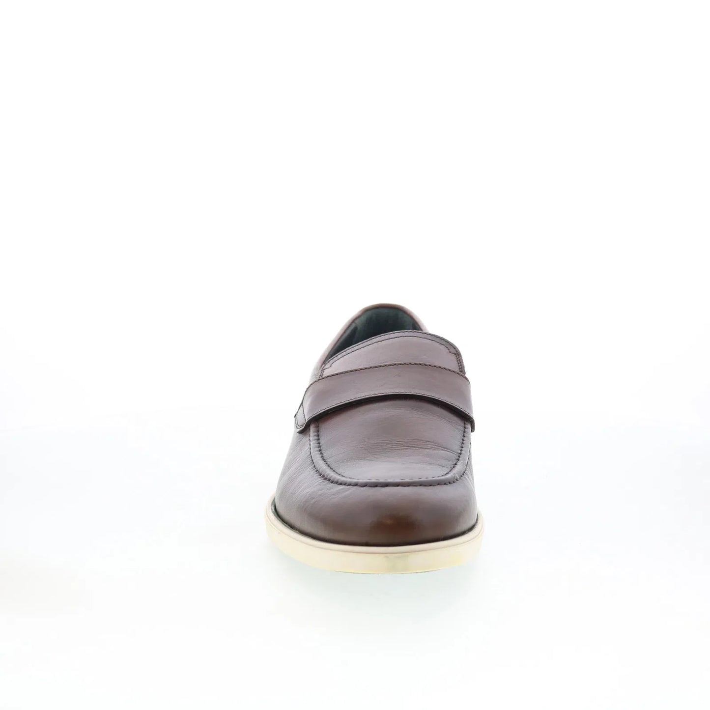 Pastori by Di Bianco Decius Mens Brown Leather Loafers & Slip Ons Penny Shoes