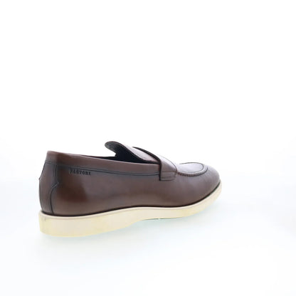 Pastori by Di Bianco Decius Mens Brown Leather Loafers & Slip Ons Penny Shoes