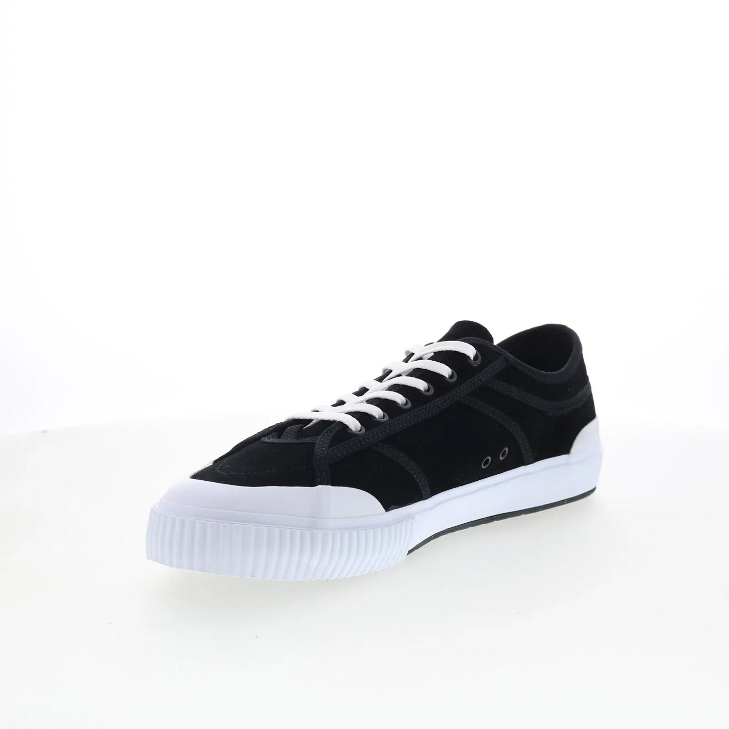 Lakai Conrad Elite Mens Black Suede Lace Up Skate Inspired Sneakers Shoes