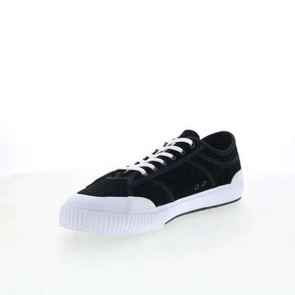 Lakai Conrad Elite Mens Black Suede Lace Up Skate Inspired Sneakers Shoes