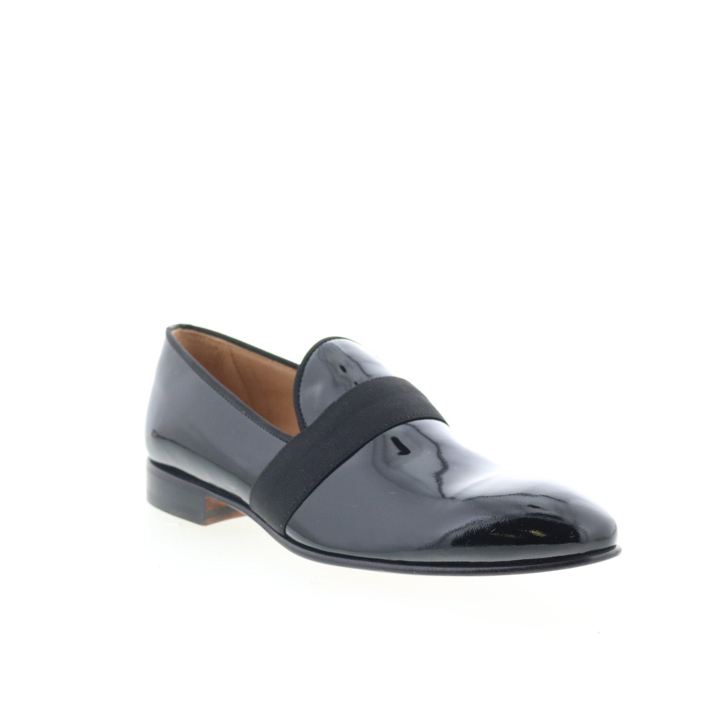 Di Bianco GB786 Mens Black Leather Slip On Loafers & Slip Ons Casual Shoes