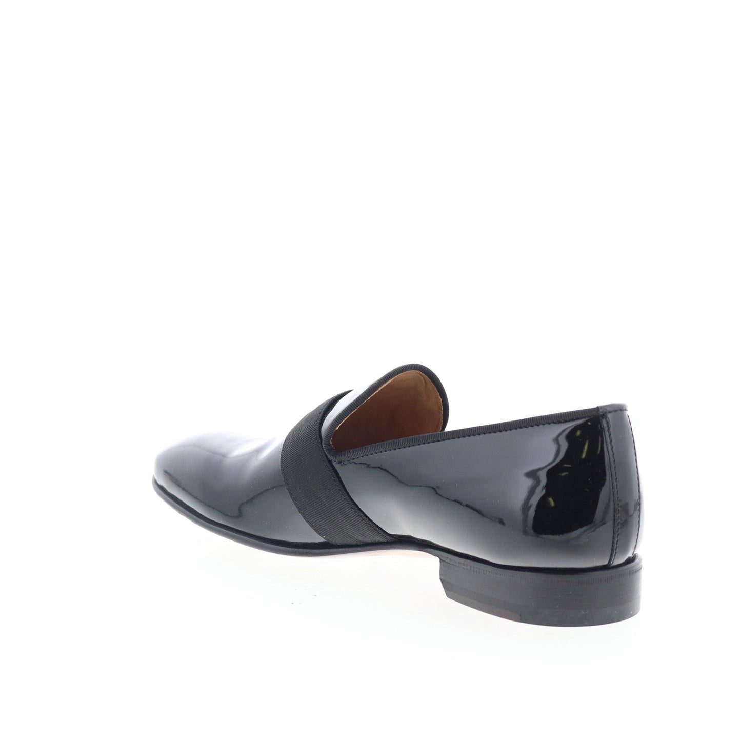Di Bianco GB786 Mens Black Leather Slip On Loafers & Slip Ons Casual Shoes