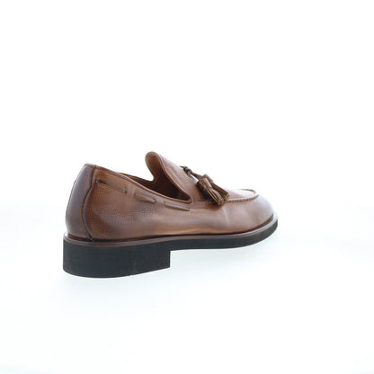 Di Bianco GBF317 Mens Brown Leather Slip On Loafers & Slip Ons Casual Shoes