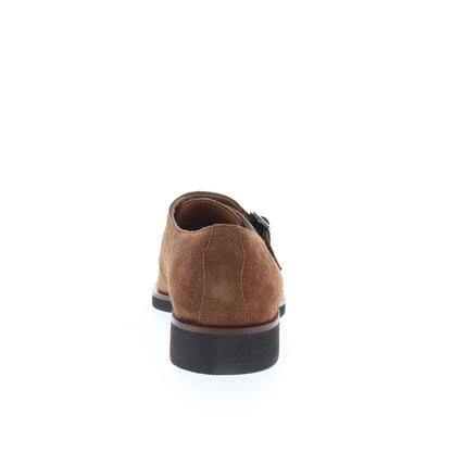 Di Bianco GBF340 Mens Brown Suede Hook & Loop Loafers & Slip Ons Casual Shoes