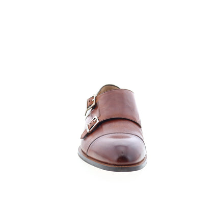 Di Bianco GBF366 Mens Brown Leather Loafers & Slip Ons Casual Shoes