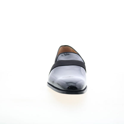 Di Bianco Vernice Tuxedo GBF786 Mens Black Loafers & Slip Ons Casual Shoes