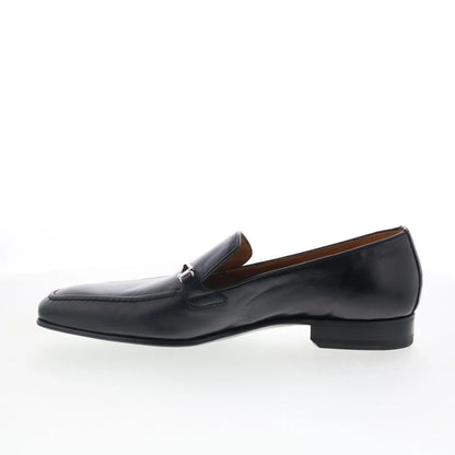 Pastori by Di Bianco Geta Mens Black Leather Loafers & Slip Ons Casual Shoes