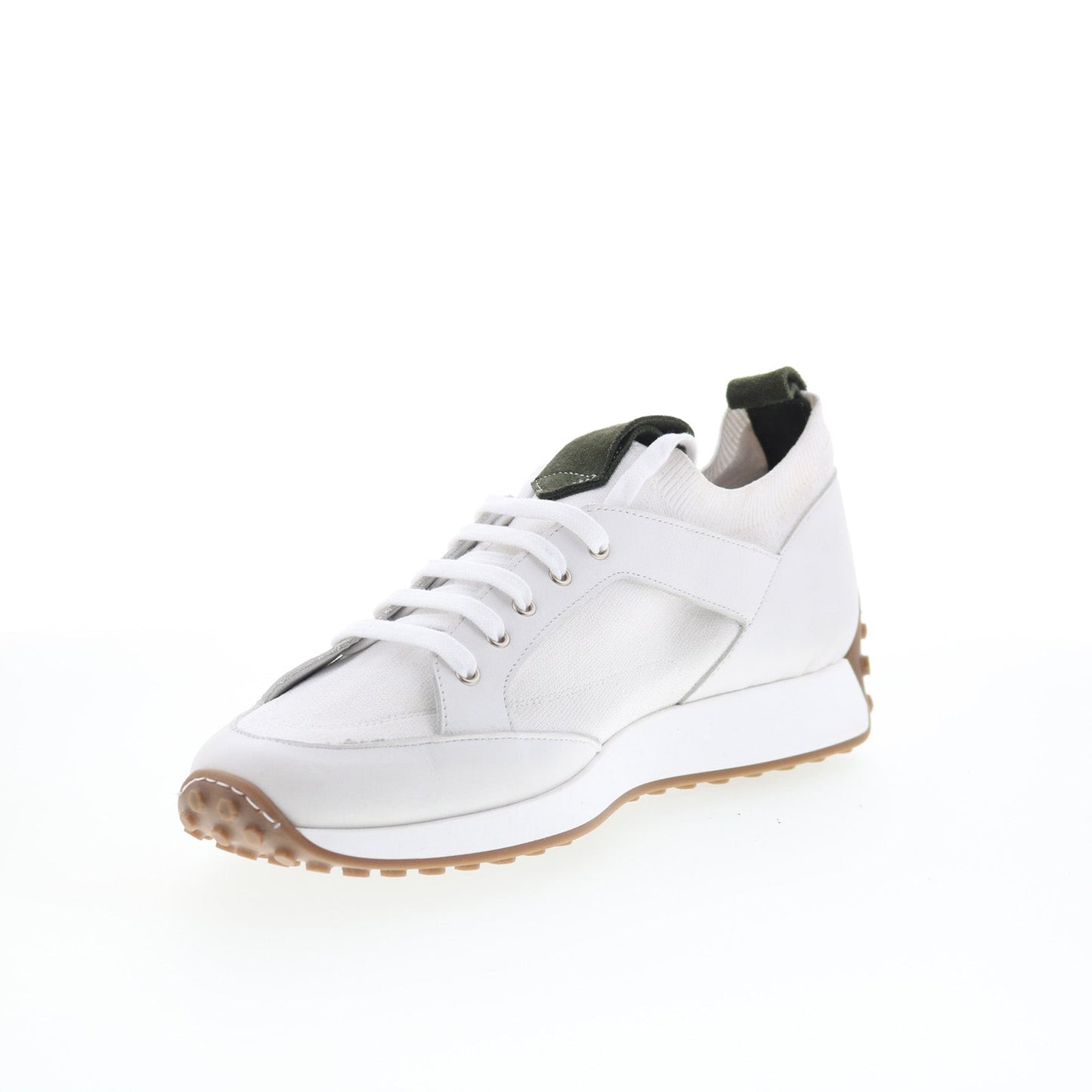 Pastori by Di Bianco Gratain Mens White Leather Lifestyle Sneakers Shoes