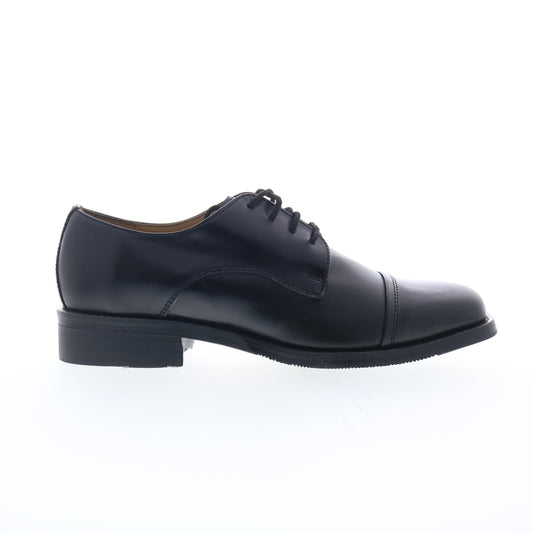 Hitchcock Cap Toe Oxford Mens Black Extra Wide 4E Oxfords Cap Toe Shoes