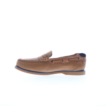 Hitchcock Boat Sole Loafer Mens Brown Extra Extra Wide 8E Loafers Penny Shoes