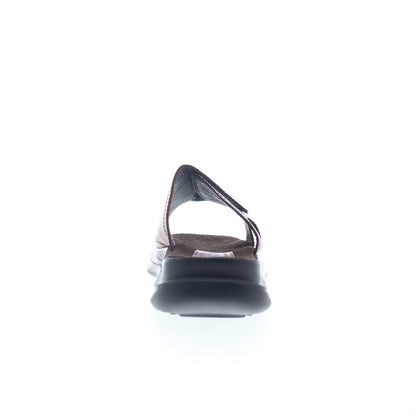 Hitchcock Wide Strap Mens Brown Extra Extra Wide 5E Slides Sandals Shoes