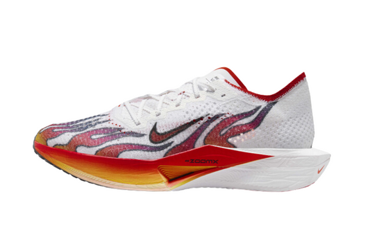 ZoomX Vaporfly Next% 3 Flyknit Premium Men's :White | Habanero Red