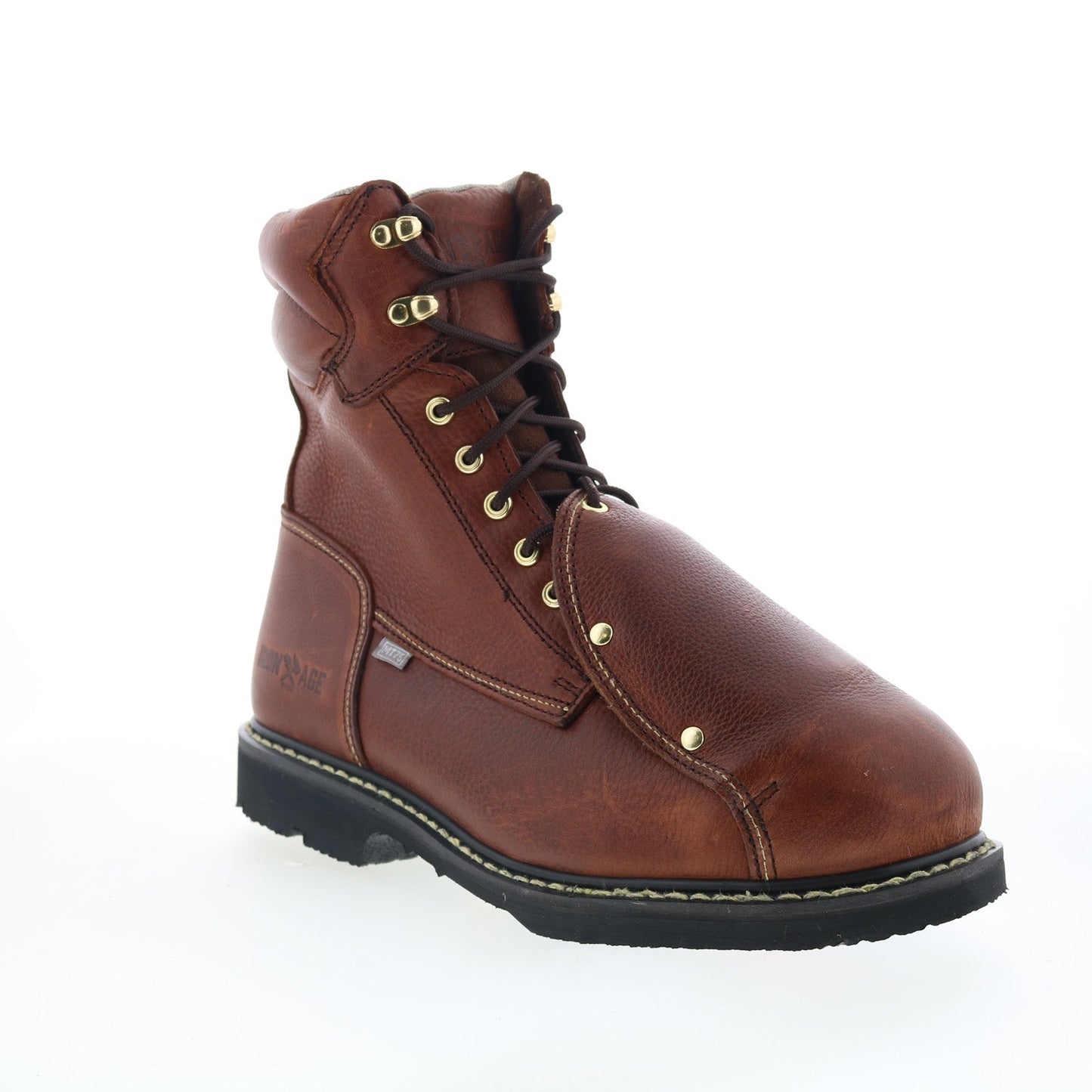 Iron Age Groundbreaker 8" EH Steel Toe MetGuard Mens Brown Work Boots