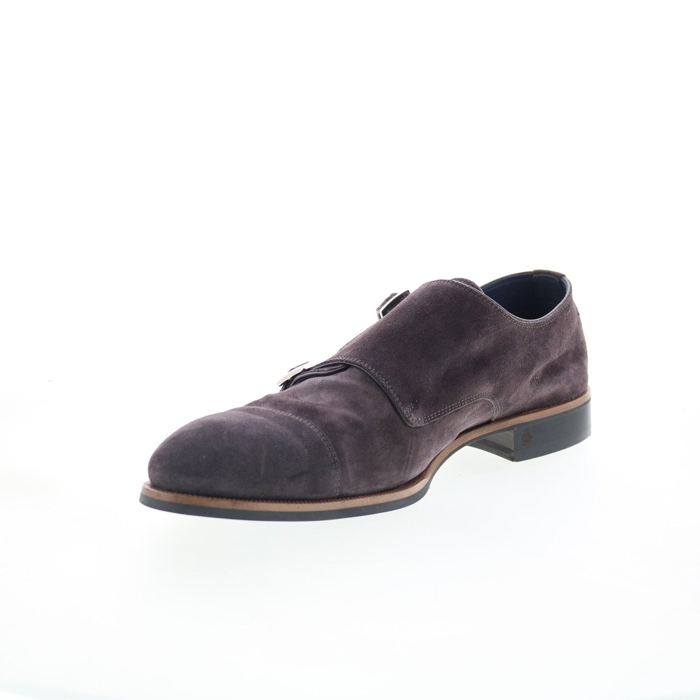 Di Bianco Isernia Mens Brown Suede Loafers & Slip Ons Casual Shoes