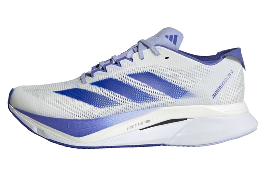 Adizero Boston 12 Women's :Cloud White | Lucid Blue