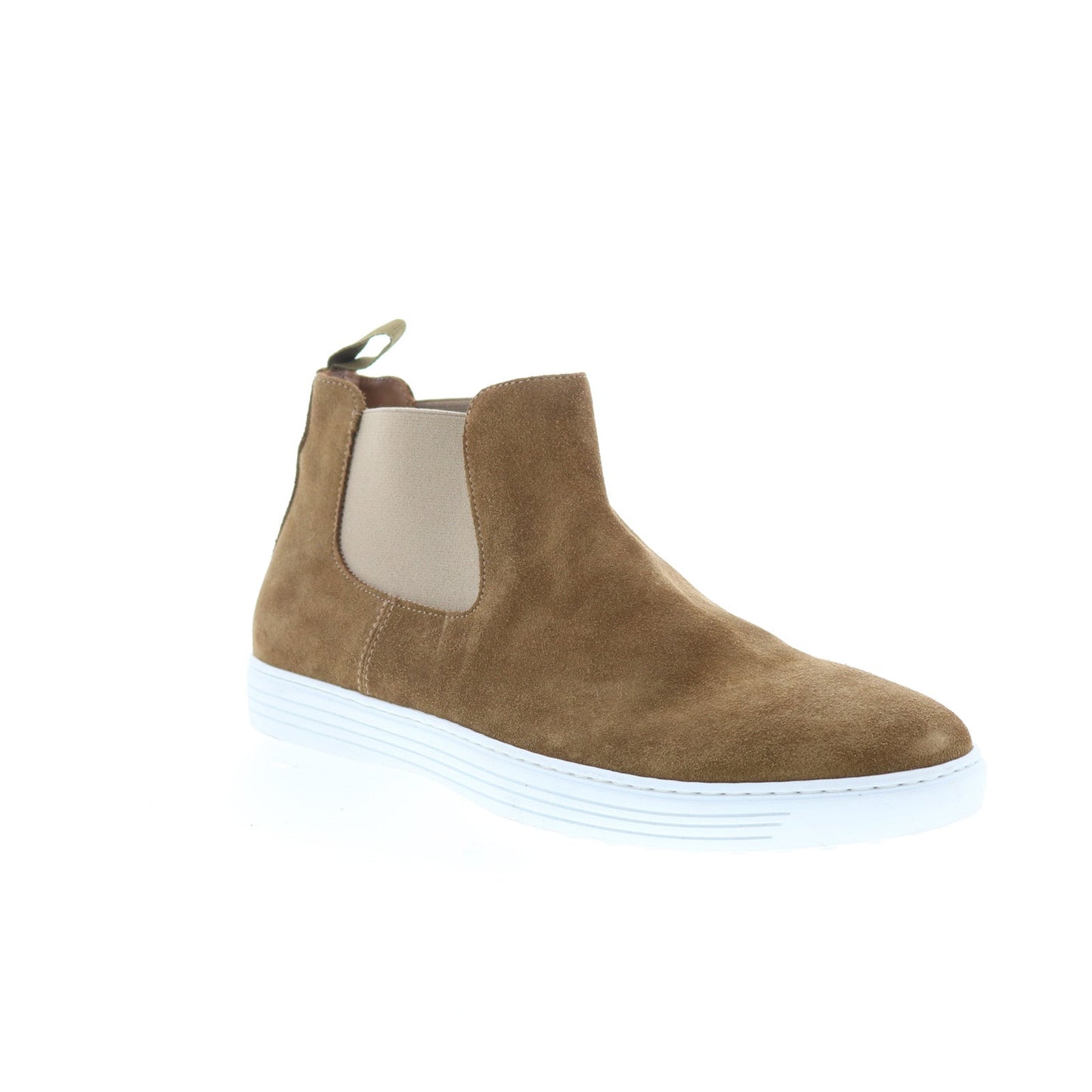 Pastori by Di Bianco Julianus Mens Brown Suede Slip On Chelsea Boots