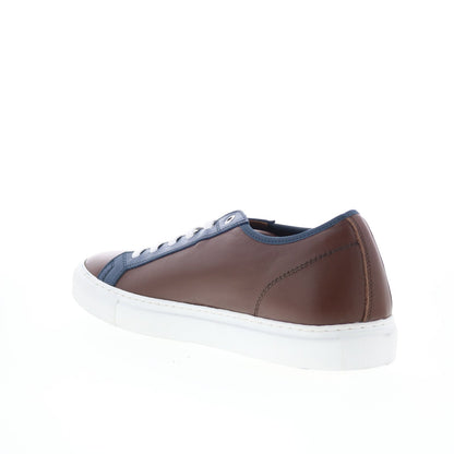Pastori by Di Bianco Julius Mens Brown Leather Lifestyle Sneakers Shoes