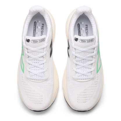 Fresh Foam X 1080 v14 (D) Men's :White | Lime Leaf