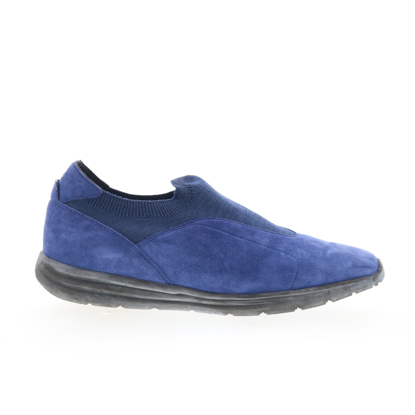 Di Bianco Macerata Mens Blue Suede Slip On Lifestyle Sneakers Shoes