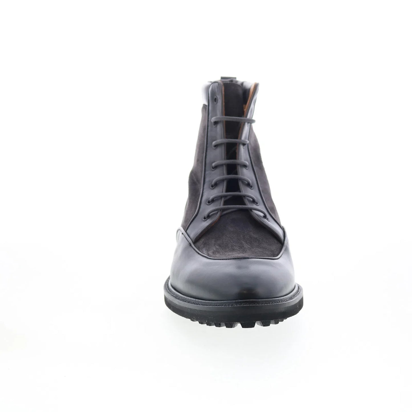 Di Bianco Macrinus Mens Brown Leather Lace Up Casual Dress Boots