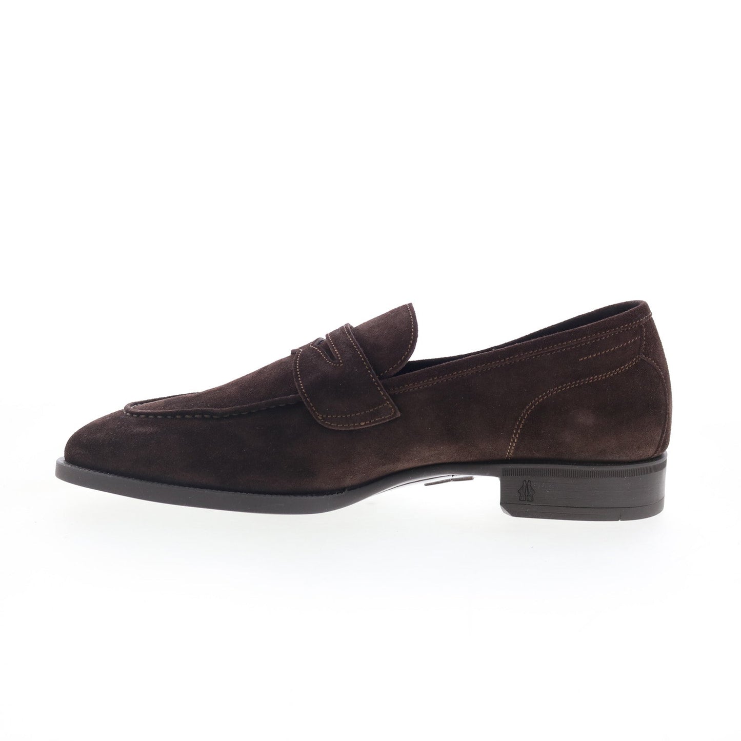 Di Bianco Miseno Mens Brown Suede Slip On Loafers & Slip Ons Penny Shoes