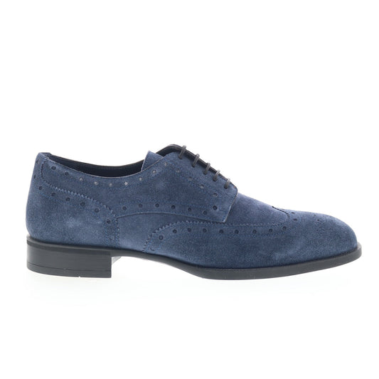 Di Bianco Montagnana Mens Blue Oxfords & Lace Ups Wingtip & Brogue Shoes