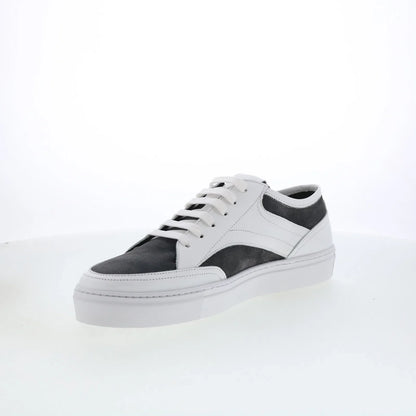 Pastori by Di Bianco Otho Mens White Leather Lace Up Lifestyle Sneakers Shoes