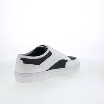 Pastori by Di Bianco Otho Mens White Leather Lace Up Lifestyle Sneakers Shoes
