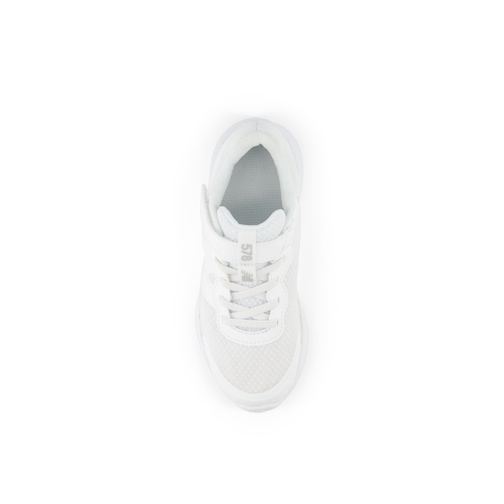 578v1 Bungee Lace with Top Strap Younger Kids' :White