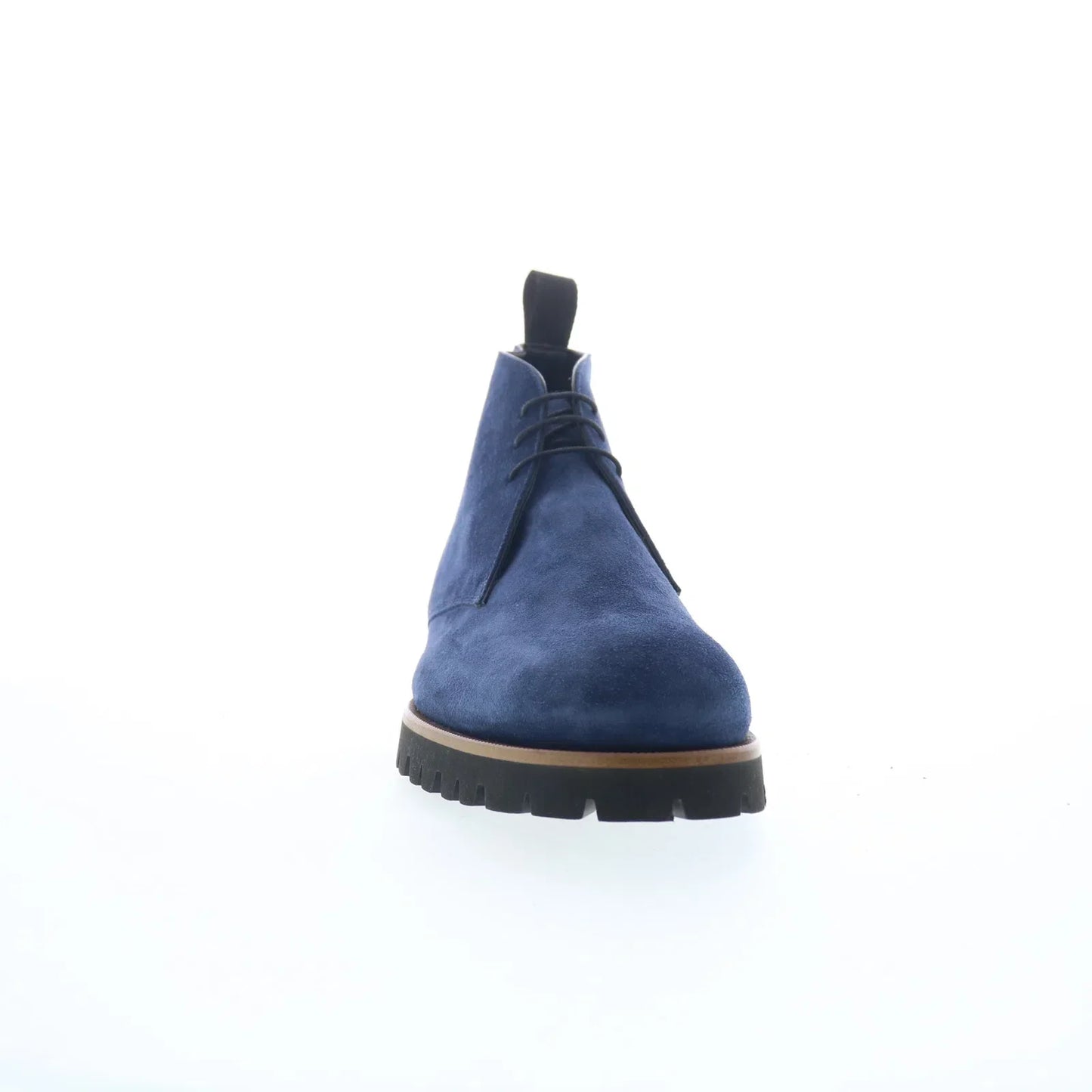 Di Bianco Pinerolo Mens Blue Suede Lace Up Chukkas Boots