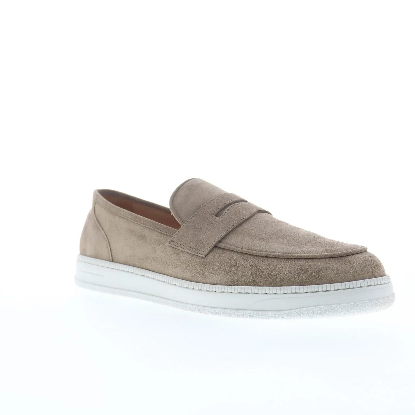 Pastori by Di Bianco Pius Mens Gray Slip On Loafers & Slip Ons Penny Shoes
