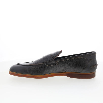Di Bianco Procida Mens Brown Leather Slip On Loafers & Slip Ons Casual Shoes
