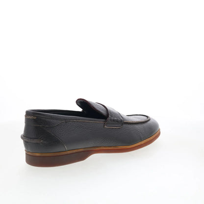 Di Bianco Procida Mens Brown Leather Slip On Loafers & Slip Ons Casual Shoes