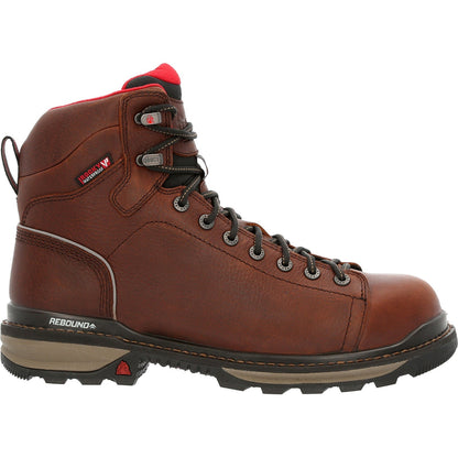 Rocky Rams Horn Lace To Toe Composite WP Mens Brown Work & Safety Boots