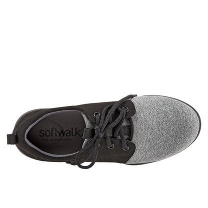 Softwalk Relax S1807-028 Womens Gray Leather Lifestyle Sneakers Shoes
