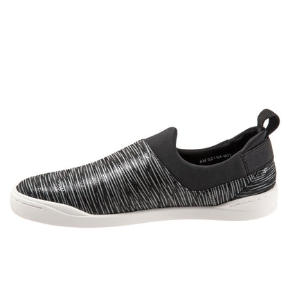 Softwalk Maya S2154-901 Womens Black Leather Lifestyle Sneakers Shoes
