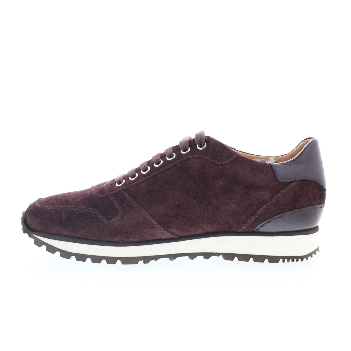 Di Bianco SB308 Mens Burgundy Suede Lace Up Lifestyle Sneakers Shoes