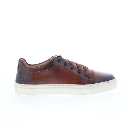 Di Bianco SB646 Mens Brown Leather Lace Up Lifestyle Sneakers Shoes