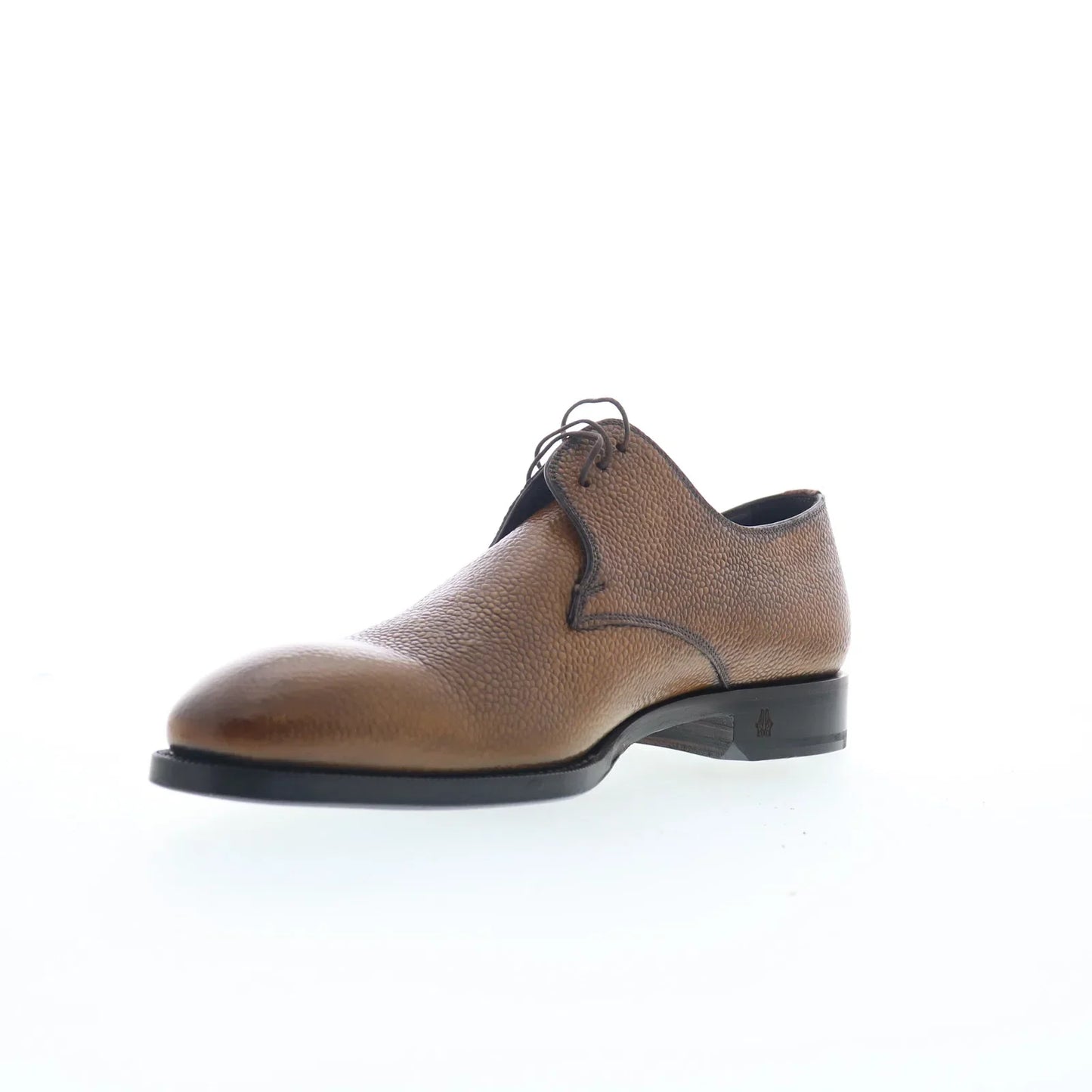 Di Bianco SBP899 Mens Brown Leather Oxfords & Lace Ups Plain Toe Shoes