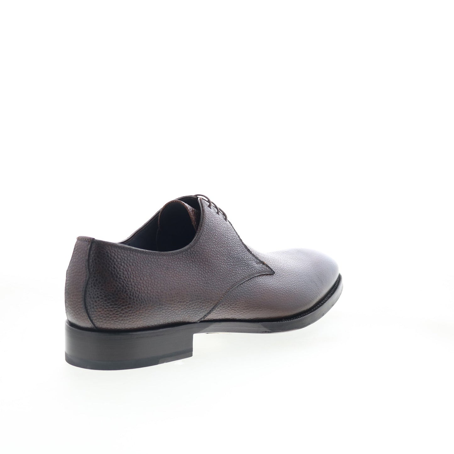 Di Bianco SBP899 Mens Brown Leather Oxfords & Lace Ups Plain Toe Shoes