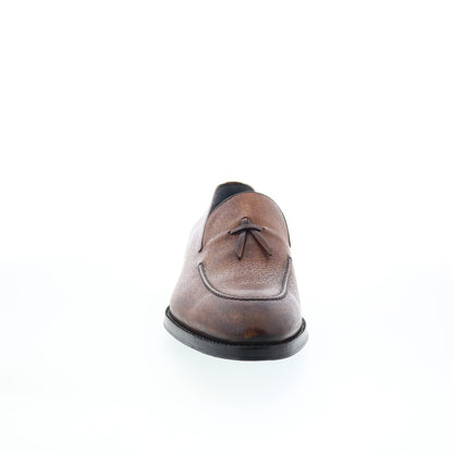 Di Bianco SBP931 Mens Brown Leather Slip On Loafers & Slip Ons Casual Shoes