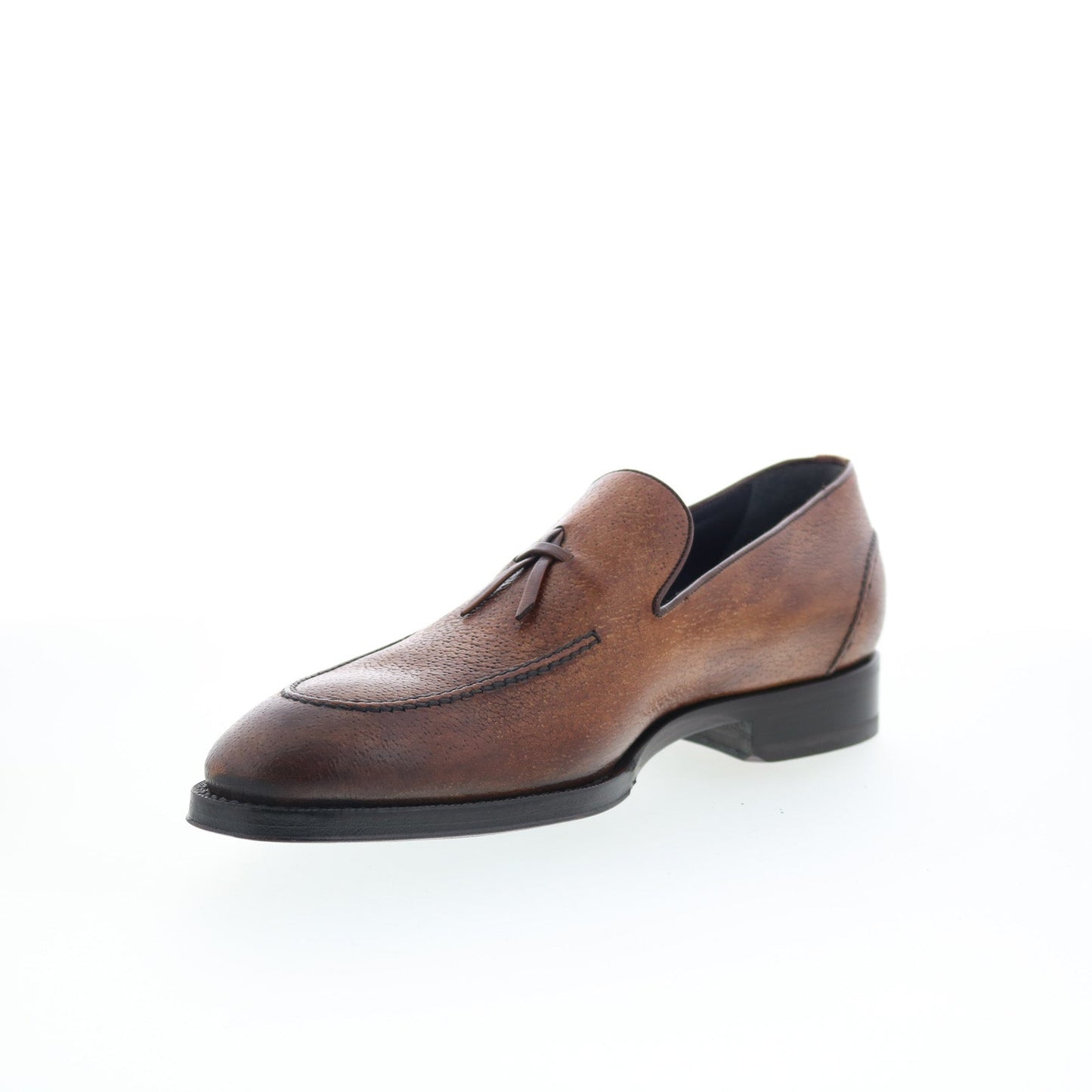 Di Bianco SBP931 Mens Brown Leather Slip On Loafers & Slip Ons Casual Shoes