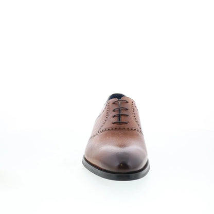 Di Bianco Sabaudia Mens Brown Leather Oxfords & Lace Ups Plain Toe Shoes