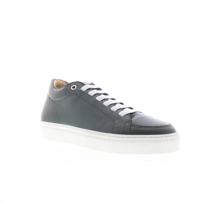 Pastori by Di Bianco Septimus Mens Green Leather Lifestyle Sneakers Shoes